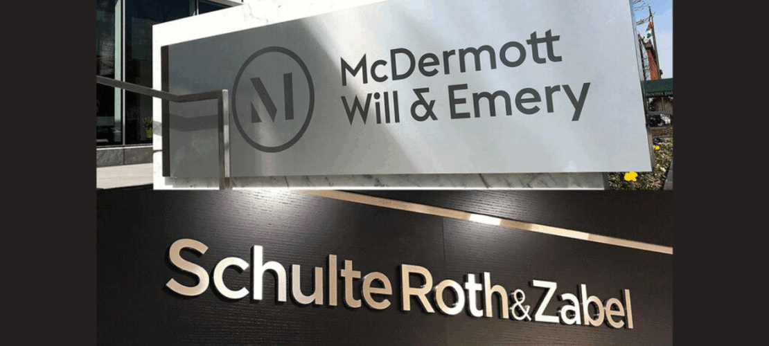  McDermott Will & Emery and Schulte Roth & Zabel merge